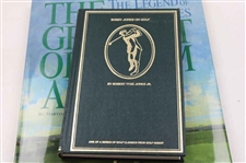 Three (3) Bobby Jones Cover Books '1930 Golf Guide', 'Jones On Golf', & 'The Legend Of Bobby Jones'
