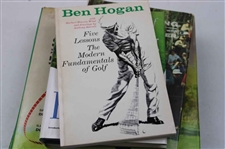 Six (6) Instructional Books - Ballesteros, Casper, Floyd, Hogan, Irwin & Venturi