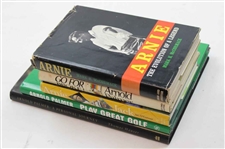 Five (5) Different Arnold Palmer Hardback Books w/1967 Title Arnie