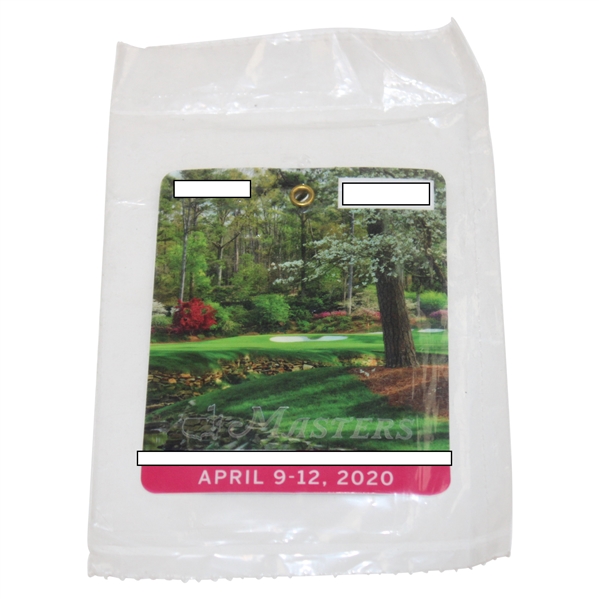 2020 Masters Tournament SERIES Badge in Original Unopened Packaging - Dustin Johnson Winner