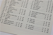 Two (2) 1963 Masters Tournament Saturday 3rd Round Pairing Sheets - Jack's First Masters Win