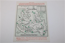 Two (2) 1963 Masters Tournament Saturday 3rd Round Pairing Sheets - Jack's First Masters Win