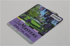 2022 Masters Tournament SERIES Badge #Q01828- Scottie Scheffler Winner