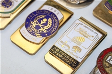 Nine (9) PGA Tournament Money Clips