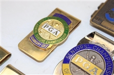 Nine (9) PGA Tournament Money Clips