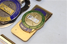 Nine (9) PGA Tournament Money Clips