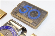 Nine (9) PGA Tournament Money Clips