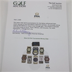 Nine (9) PGA Tournament Money Clips