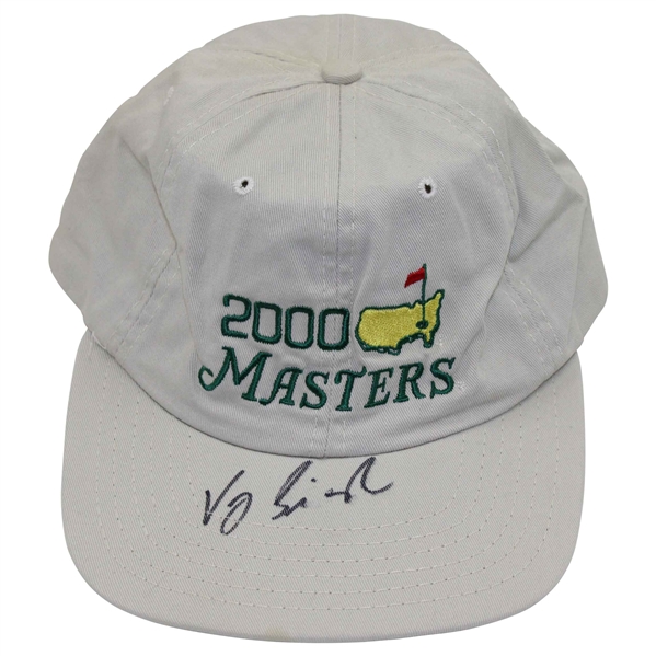 Vijay Singh Signed 2000 Masters Tournament Hat JSA ALOA