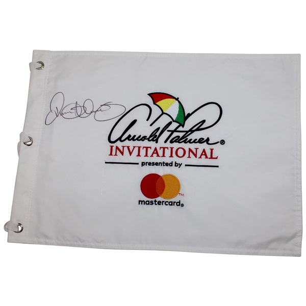 Rory McIlroy Signed Arnold Palmer Invitational White Embroidered Flag JSA ALOA