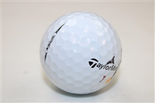 Rickie Fowler Signed Game Used Taylormade Golf Ball JSA ALOA