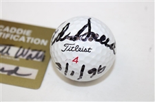 Two (2) Ed Sneed Signed Hole-in-One Golf Balls w/PGA Tour ID Card JSA ALOA
