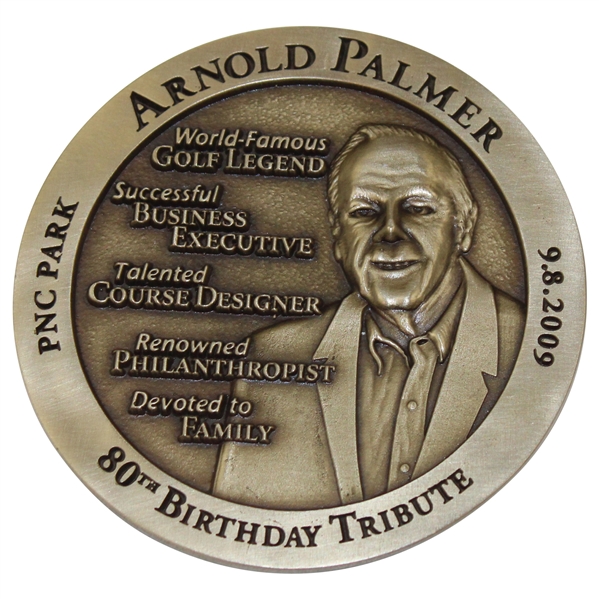 Arnold Palmer 80th Birthday Tribute Medallion