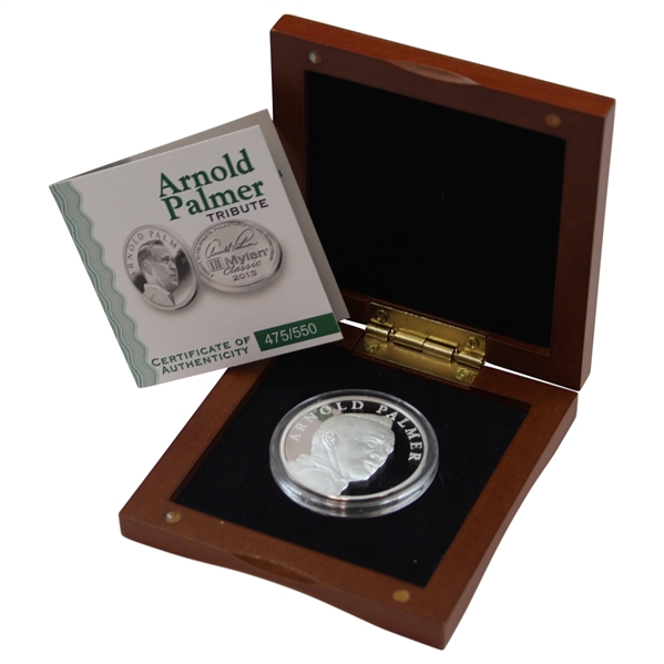 2013 Mylan Classic Arnold Palmer Tribute Coin #475/550 in Box