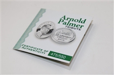 2013 Mylan Classic Arnold Palmer Tribute Coin #475/550 in Box