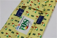 Arnold Palmer 80th Birthday Commemorative Vineyard Vines Yellow Silk Tie in Box