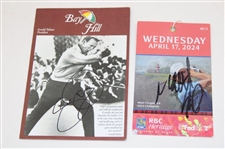 Jack Nicklaus, Jerry Pate, Jason Day & Matt Fitzpatrick Signed Various w/Photos JSA ALOA