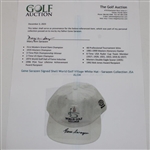 Gene Sarazen Signed Shell World Golf Village White Hat - Sarazen Collection JSA ALOA