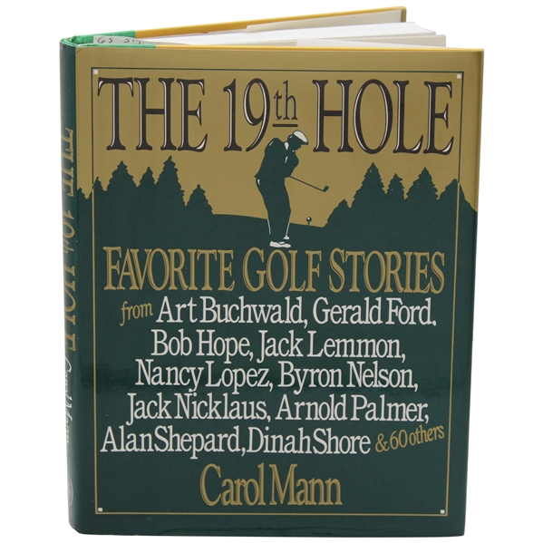 Gene Sarazen Signed 1992 1st Edition "The 19th Hole" Signed By Author Carol Mann - Sarazen Collection JSA ALOA