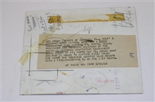 Ben Hogan Wire Photo, Time Article, And A. Ravielli Illustration