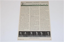 Ben Hogan Wire Photo, Time Article, And A. Ravielli Illustration