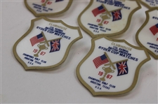 Seven (7) 1967 Ryder Cup at Champions Golf Club Clubhouse Badges