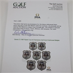 Seven (7) 1967 Ryder Cup at Champions Golf Club Clubhouse Badges