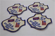 Four (4) 1953 Ryder Cup at Wentworth Team Shield Patches