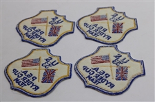 Four (4) 1953 Ryder Cup at Wentworth Team Shield Patches