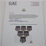 Six (6) 1959 Ryder Cup at Eldorado Team USA Flag/Shield Patches
