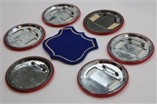 Four (4) 1951 Ryder Cup at Pinehurst Badges, Referee Badge, PGA Staff Badge & Team Patch
