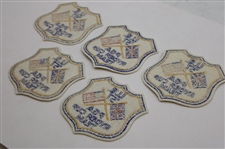 Five (5) 1957 Ryder Cup at Lindrick Team Shield Patches