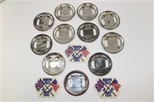 Ten (10) 1959 Ryder Cup at Eldorado Badges, Three (3) Patches & One (1) Red Badge