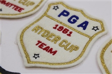 Four (4) 1961 Ryder Cup at Royal Lytham & St. Annes Team Patches & (2) Committee Patches