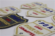 Four (4) 1961 Ryder Cup at Royal Lytham & St. Annes Team Patches & (2) Committee Patches