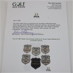Four (4) 1961 Ryder Cup at Royal Lytham & St. Annes Team Patches & (2) Committee Patches