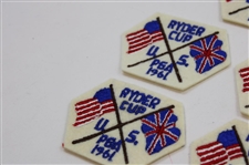 Ten (10) 1961 Ryder Cup at Royal Lytham & St. Annes Crossed Flags Patches