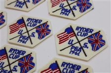 Ten (10) 1961 Ryder Cup at Royal Lytham & St. Annes Crossed Flags Patches