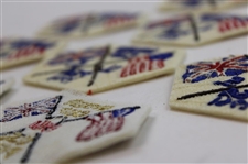 Ten (10) 1961 Ryder Cup at Royal Lytham & St. Annes Crossed Flags Patches