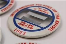 Seven (7) 1963 Ryder Cup at East Lake Badges