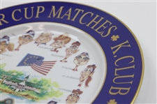 2002 Junior Ryder Cup at K. Club Ltd Ed Ceramic Plate by Cary Blair #22/24