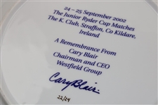 2002 Junior Ryder Cup at K. Club Ltd Ed Ceramic Plate by Cary Blair #22/24