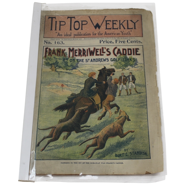 1899 Tip Top Weekly "Frank Merriwells Caddie" on St. Andrews Golf Links Publication No. 163
