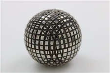 Silver Gutta Percha Golf Ball Salt Shaker