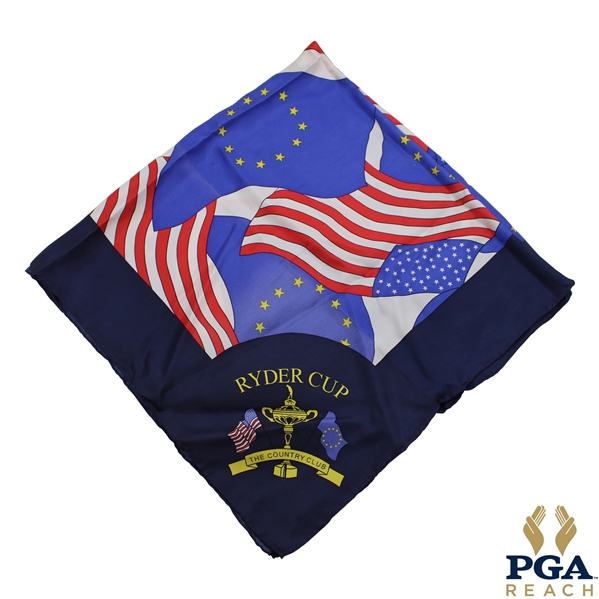 1999 Ryder Cup at The Country Club Pure Silk Hand Made Handkerchief
