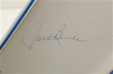 Captain Jack Burke Signed 1973 Ryder Cup Team USA Issued PanAm White w/Blue Duffel Bag JSA ALOA