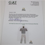 2012 Ryder Cup Team USA Issued White Shirt & Performance White Nike Pants
