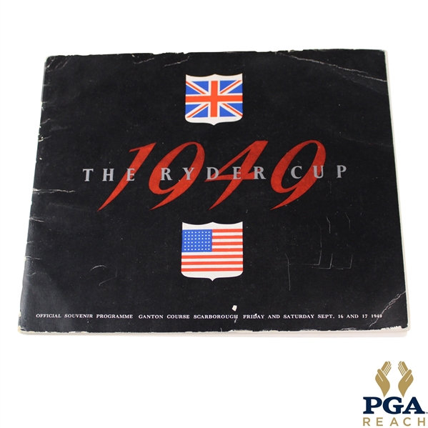 1949 Ryder Cup at Ganton Official Program