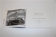 1949 Ryder Cup at Ganton Official Program