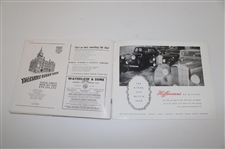 1949 Ryder Cup at Ganton Official Program